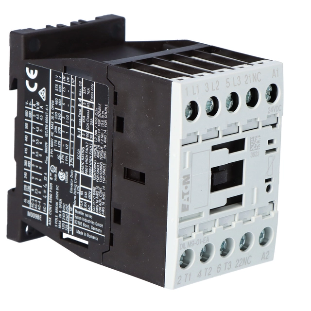 schakelaar 4kW/400V, controle 24VDC DILM9-01-EA(24VDC)