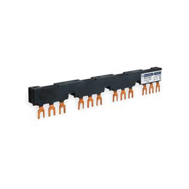 Schneider Connecting rail 3P 63A 54mm 4 forked outlets GV2G454