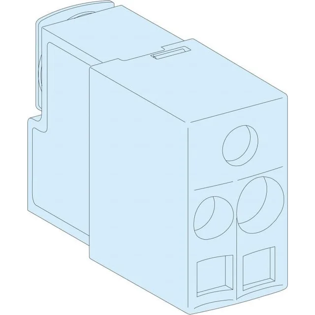 Schneider Electric Aansluitblok 12x 6mm2 10mm2 PowerClip LVS04151