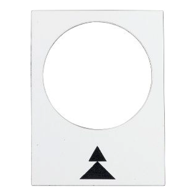 Schneider Electric aprašymo lentelė, balta, stačiakampė 30x40mm (ZB2BY4909)