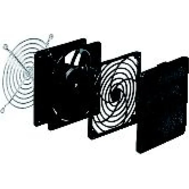 Schneider Electric Black outlet grille opening diameter 108mm outer. 124x124mm IP20 NSYCAG108LP