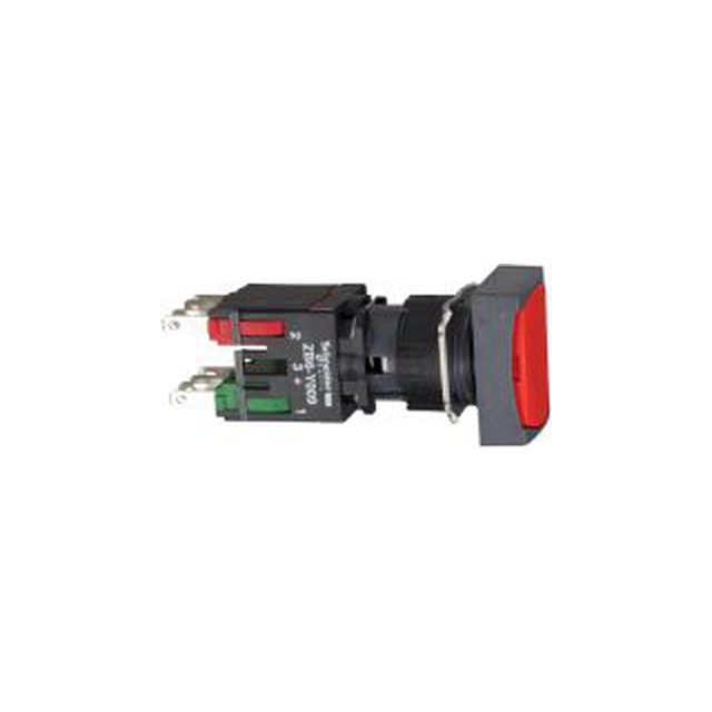 Schneider Electric Bouton de commande 16mm 1Z 1R avec ressort de rappel rouge (XB6DA45B)