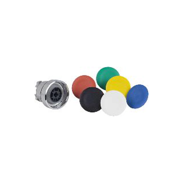 Schneider Electric Button drive with spring return 6 cylinder colors (ZB4BA9)