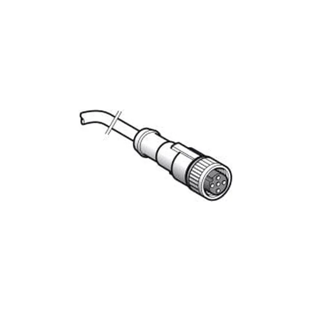 Schneider Electric Cable with female connector M12 4-piny straight with cable 5m (XZCP1141L5)