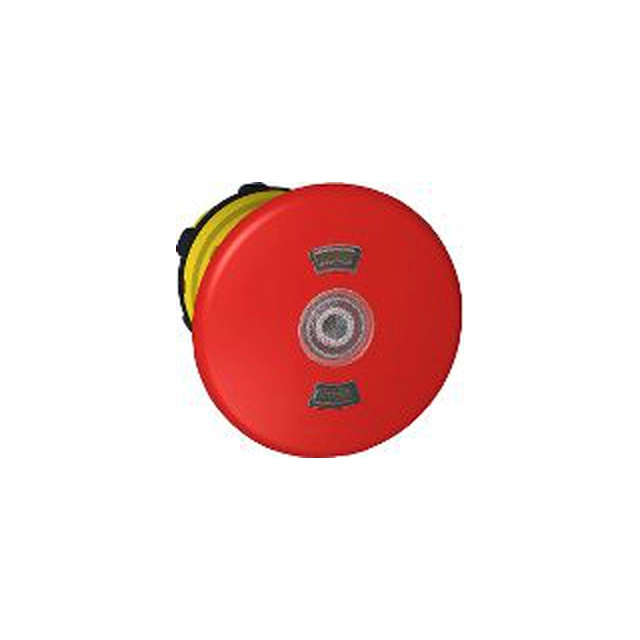 Schneider Electric drošības pogas piedziņa sarkanā krāsā, pagriežot bez fona apgaismojuma (ZB5AT8643M)