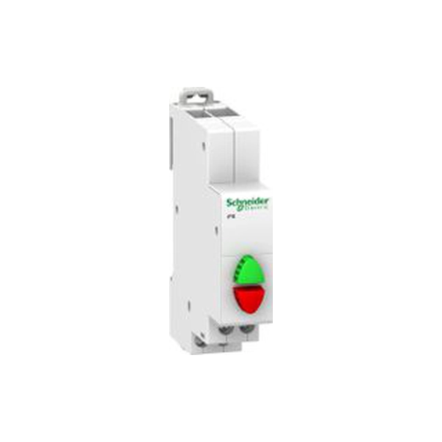 „Schneider Electric“ dvigubas žalias/raudonas mygtukas iPB 1 NO – 1 NC (A9E18034)