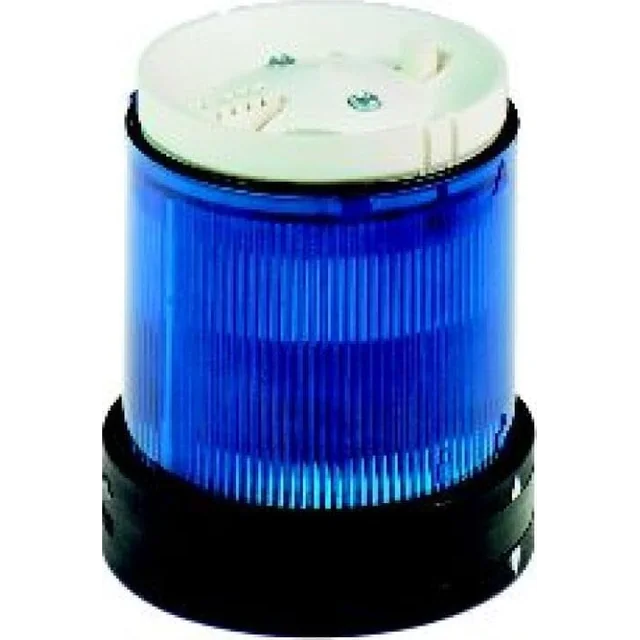 Schneider Electric Elemento de iluminación O 70mm, luz intermitente, azul, IP65 24 V XVBC5B6