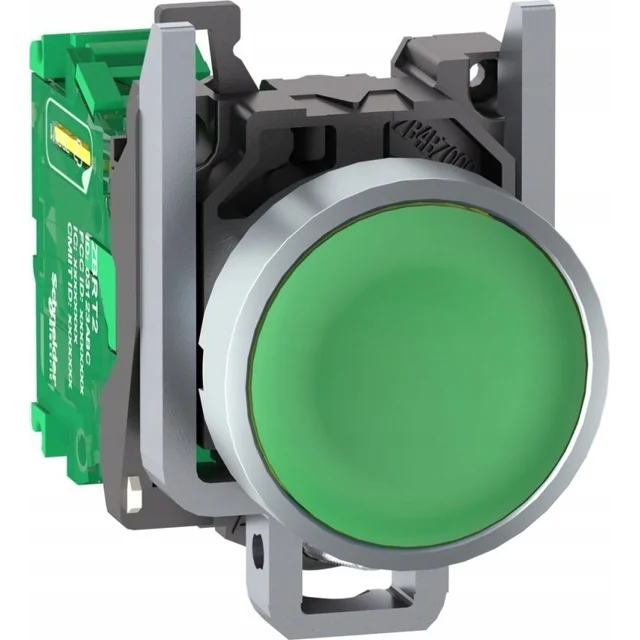 Schneider Electric Harmony XB4R Główka bezprzewodowego i bezbateryjnego przycisku z nadajnikiem Zielona Metalowa ZB4RTA3