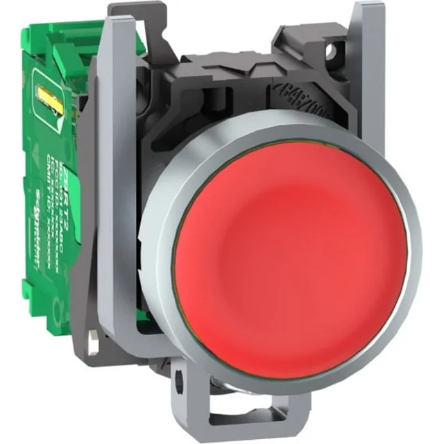 Schneider Electric Harmony XB4R Wireless and batteryless button head with transmitter Red Metal ZB4RTA4