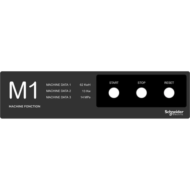 Schneider Electric Harmony XB5 Placa de legenda 400 X 100 Modelo 1 ZBYLEG401001