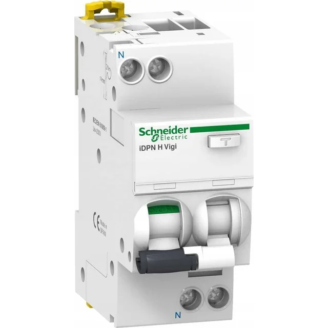 Schneider Electric iDPN H Vigi прекъсвач за остатъчен ток - 1p+N - 10A - 30mA тип A A9D37610