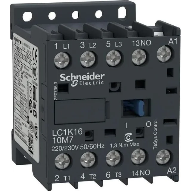 Schneider Electric JAN TESTE K AC3 16A 3P 1NO 230VAC