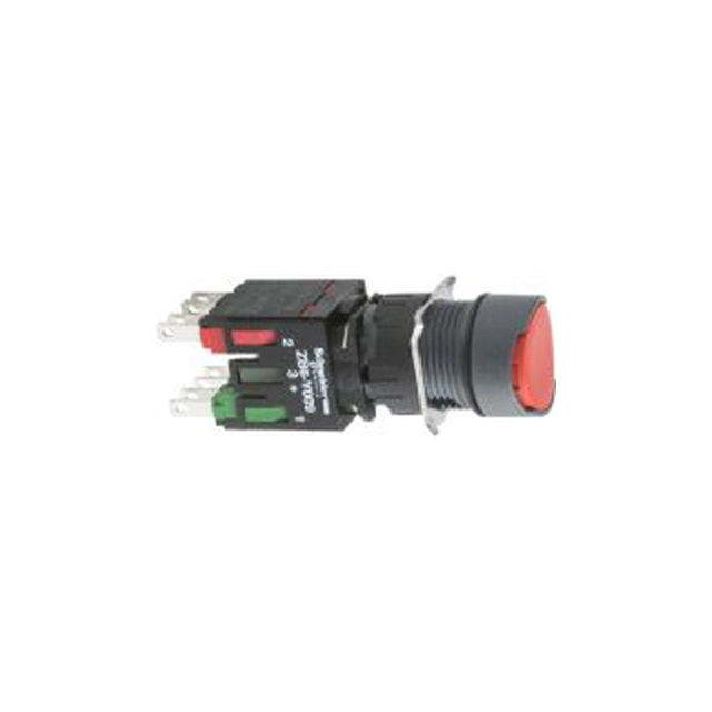 Schneider Electric kontrolknap 16mm 1Z/1R med fjederretur rød IP65 (XB6AA45B)