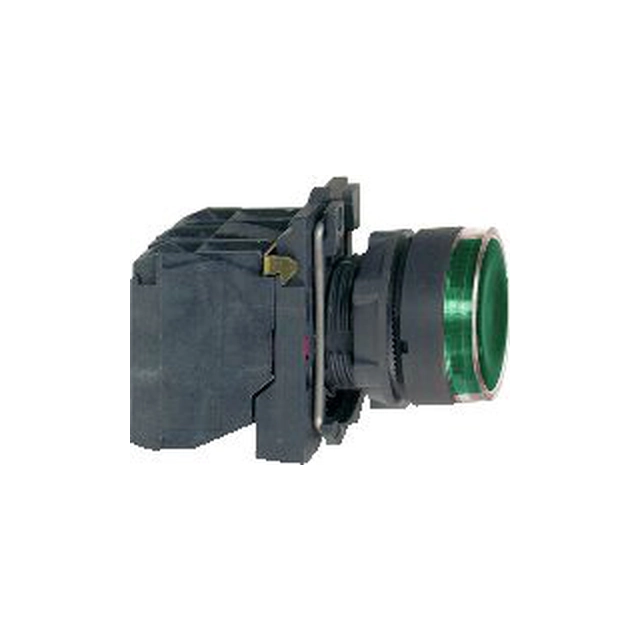Schneider Electric kontrolknap 22mm grøn 1Z 1R med fjederretur med baggrundsbelysning (XB5AW33B5)