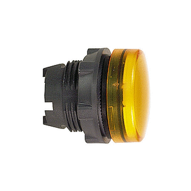 Schneider Electric Light indicator head Ø22 yellow regular LED lens - ZB5AV053