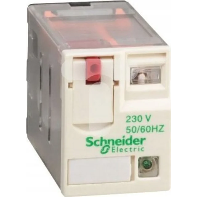 Schneider Electric Miniaturet -Zelio RXM, 3 stik, 230 V AC -diode LED RXM3AB2P7