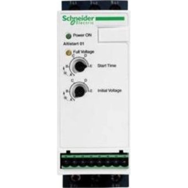 „Schneider Electric“ minkštas paleidiklis 1/3-fazowy 110-480V 9A 1,1/1,5/4kW 230400V Altistart (ATS01N109FT)