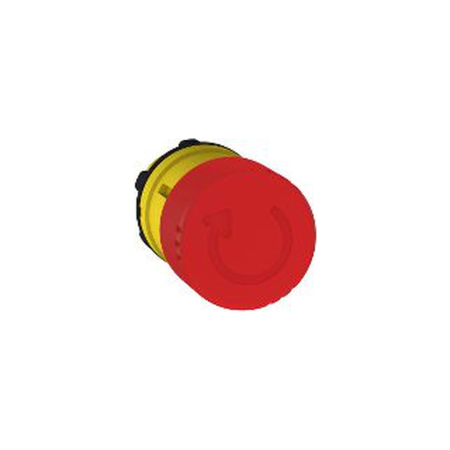 „Schneider Electric Mushroom“ mygtukas raudonas, pasukant (ZB5AS834)