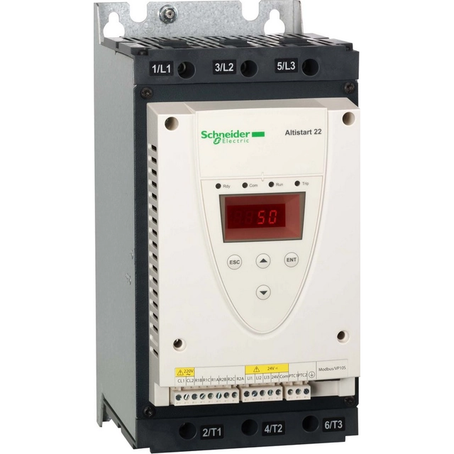 Schneider Electric Плавний пуск Altistart 3F 230-440V AC 47A 11-22kW 230-400V ATS22D47Q