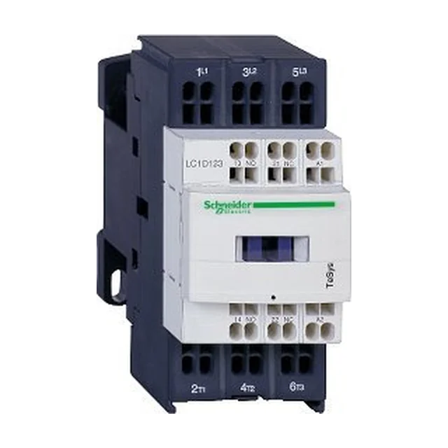 Schneider Electric Power kontaktor I= 18A [AC-3], rumkontakter 1NC+1NO, spænding spoler 24 V DC LC1D183BD