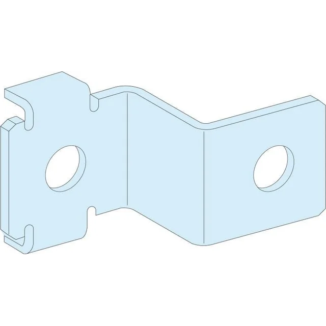 Schneider Electric Prisma Plus, system G, mounting brackets for vertical protective rail, H 80mm LVS04208