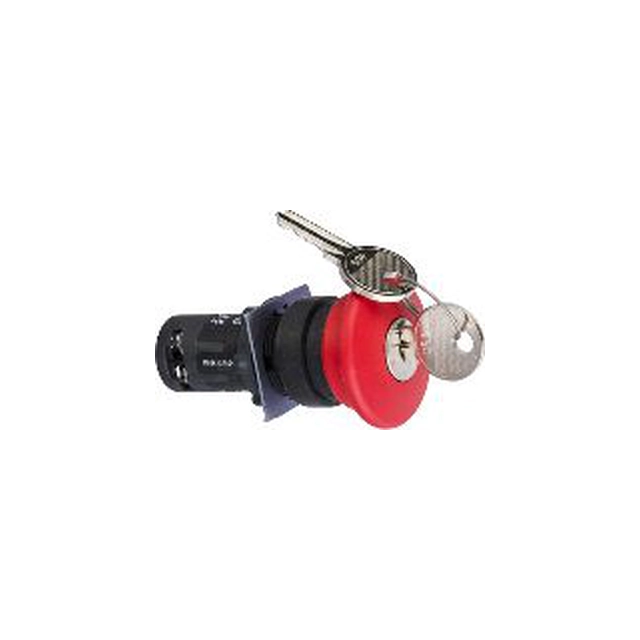 Schneider Electric Safety button 22mm 1Z 1R IP54 key (XB7ES145P)