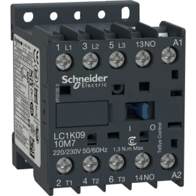 Schneider Electric Stycznik mocy 9A 3P 230V AC 50Hz 1Z LC1K0910P5
