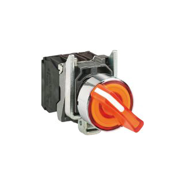 Schneider Electric Switch 2 lägesratt 22mm orange 1Z 1R ingen självretur (XB4BK125B5)