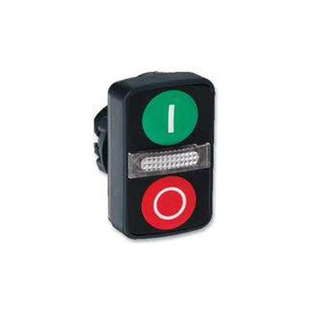 Schneider Electric Устройство с двоен зелен/червен бутон с подсветка и самовъзвръщане (ZB5AW7A3740)