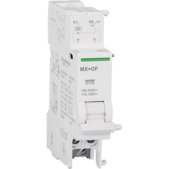 Schneider Electric Wyzwalacz wzrostowy Acti9 ze stykiem MX+OF-230/400 1CO 100…415 VAC, 110…130 VDC A9N26946