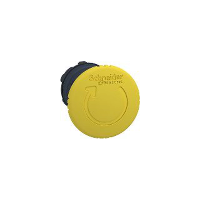 Schneider Electric Yellow mushroom button drive by turning (ZB5AS55)