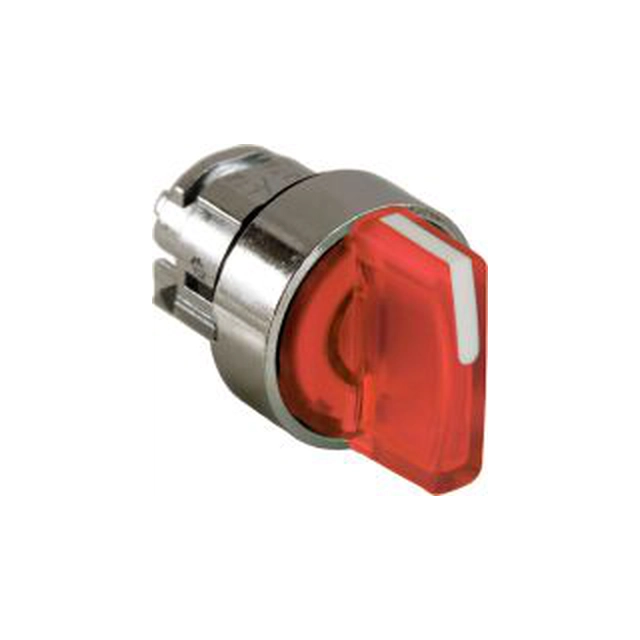 Schneider Electrics pris przełącznika 3 położeniowy czerwony med podświetleniem med samopowrotem (ZB4BK1543)