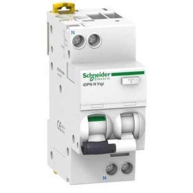 Schneider Residual current circuit breaker with overcurrent member 6A 30mA type A 1-polowy +N - A9D56606