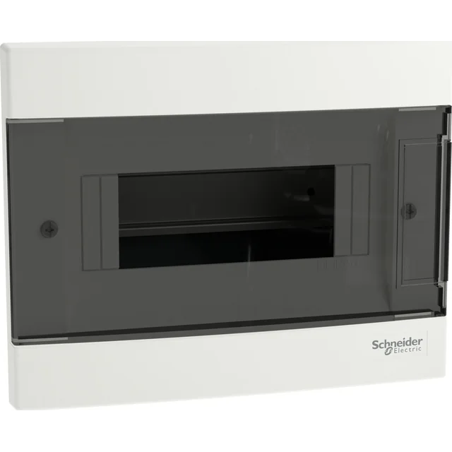 SCHNEIDERE Cuadro de empotrar Schneider 1x8 IP40 IK07 Easy9 EU EZ9EU-1-8-PT-T EZ9EUA108 puerta transparente blanca