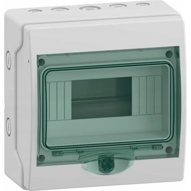 SCHNEIDERE Герметичний розподільчий пристрій Schneider Mini Mureva / д.Kaedra 1x8 IP65 UV mMRV-1-8-NT-T 13443 накладні прозорі двері