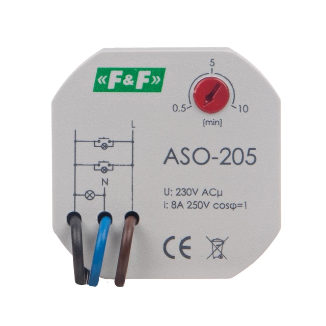 Schodišťový časovač ASO-205 (pro p / t box) 10A