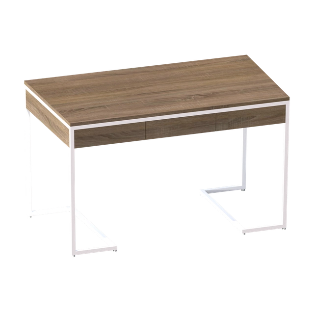 Schreibtisch mit L-förmigen Metallbeinen - L-DS1600