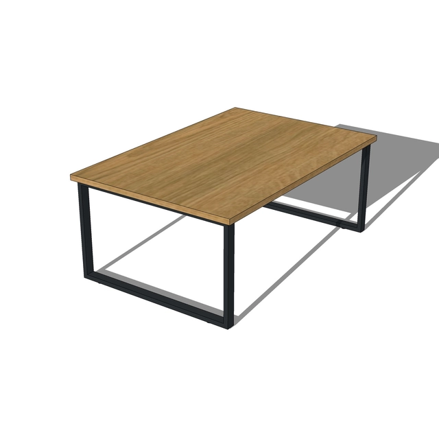 Schreibtisch mit O-förmigen Metallbeinen - O-DS1800