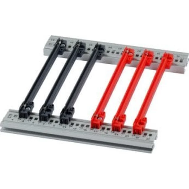 SCHROFF Accessoires pour rails de guidage SCHROFF, PC, 160 mm, largeur de fente 2 mm, rouge, 10 pièces