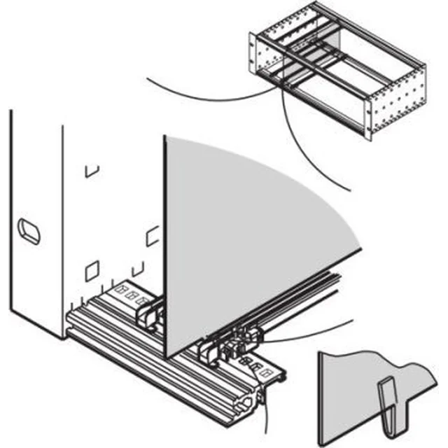 SCHROFF SCHROFF EuropacPRO Piastra di distribuzione, 6 HU, 220 mm