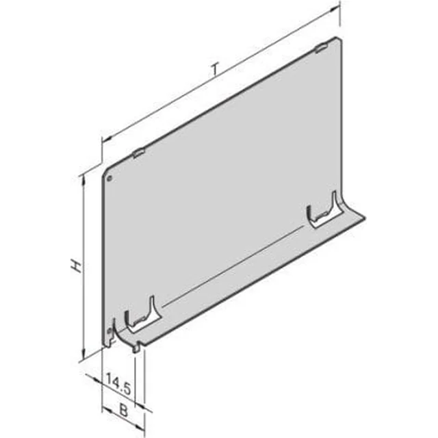 SCHROFF SCHROFF ulaz zraka bez prednje ploče, 3 HU, 4 HU, dubina 160 mm