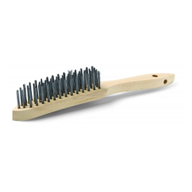 SCHULLER wooden wire brush 6-row