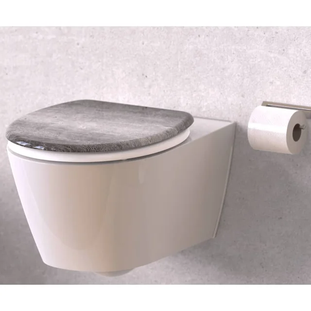 SCHÜTTE INDUSTRIEEL GRIJS softclose toiletbril