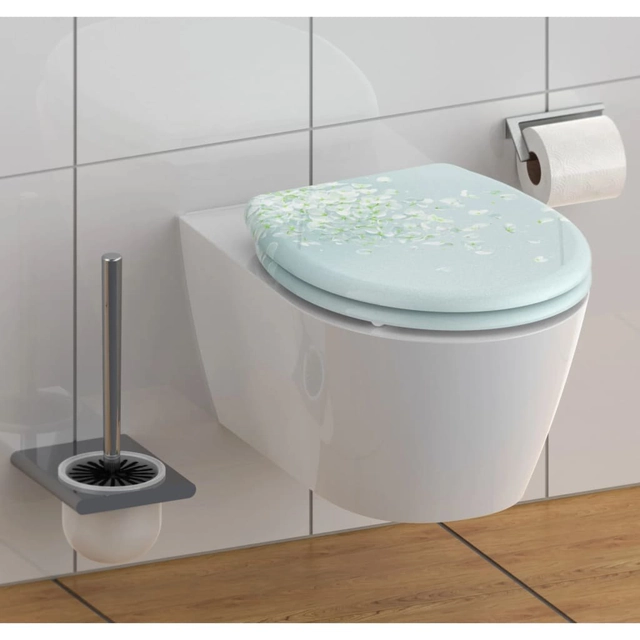 SCHÜTTE Toilet seat, soft-close, detachable FLOWER IN THE WIND