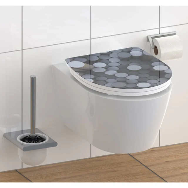 SCHÜTTE WC sedátko, lesklé, soft-close, odnímateľné, ROUND DIPS