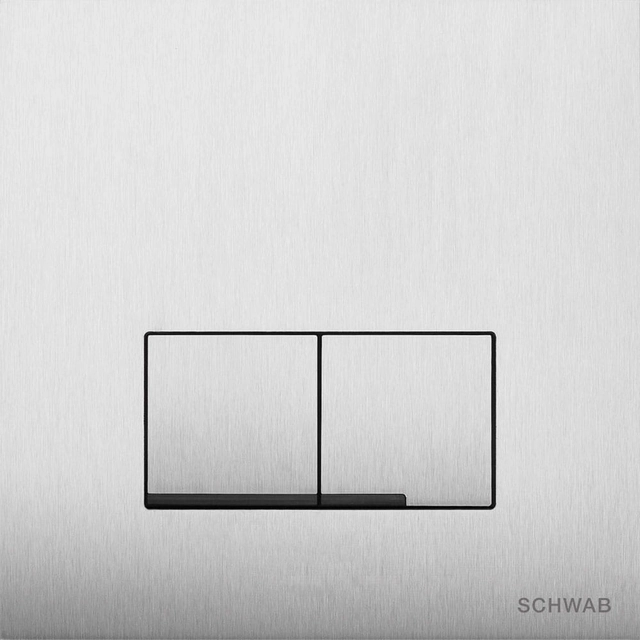 Schwab Arte Duo Betätigungsplatte Edelstahl
