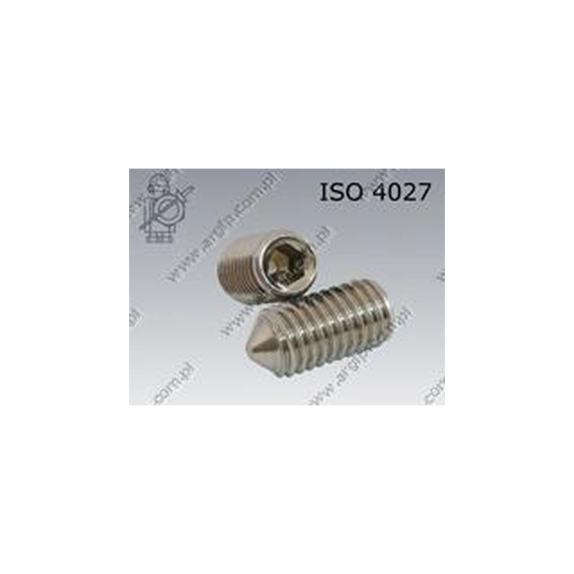 Screw clamp. 6-kt/st M 6×20-A2 ISO 4027