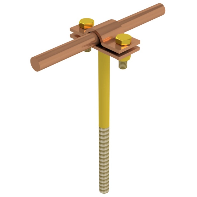 Screw-in wire holder h=12cm (copper) /CU/