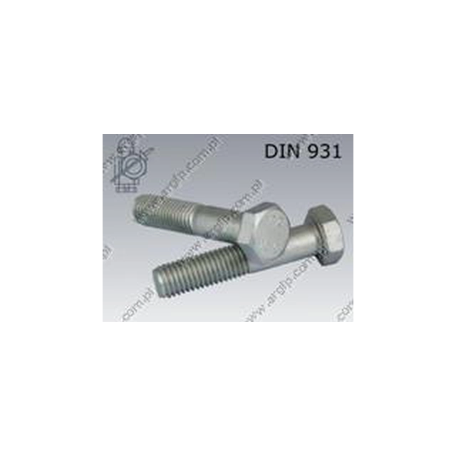 Screw M 8×60-10.9 fl Zn DIN 931