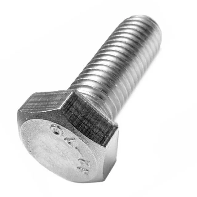 Screw M10x20mm (25mm) hexagonal steel nierdz.A2